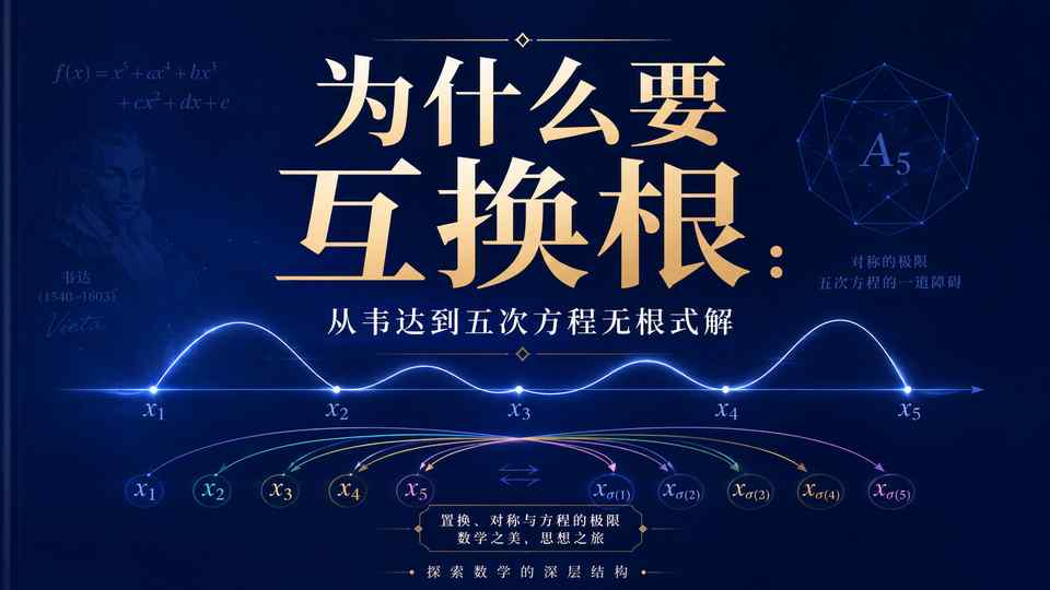 我的第四本书《为什么要互换根：从韦达到五次方程无根式解》