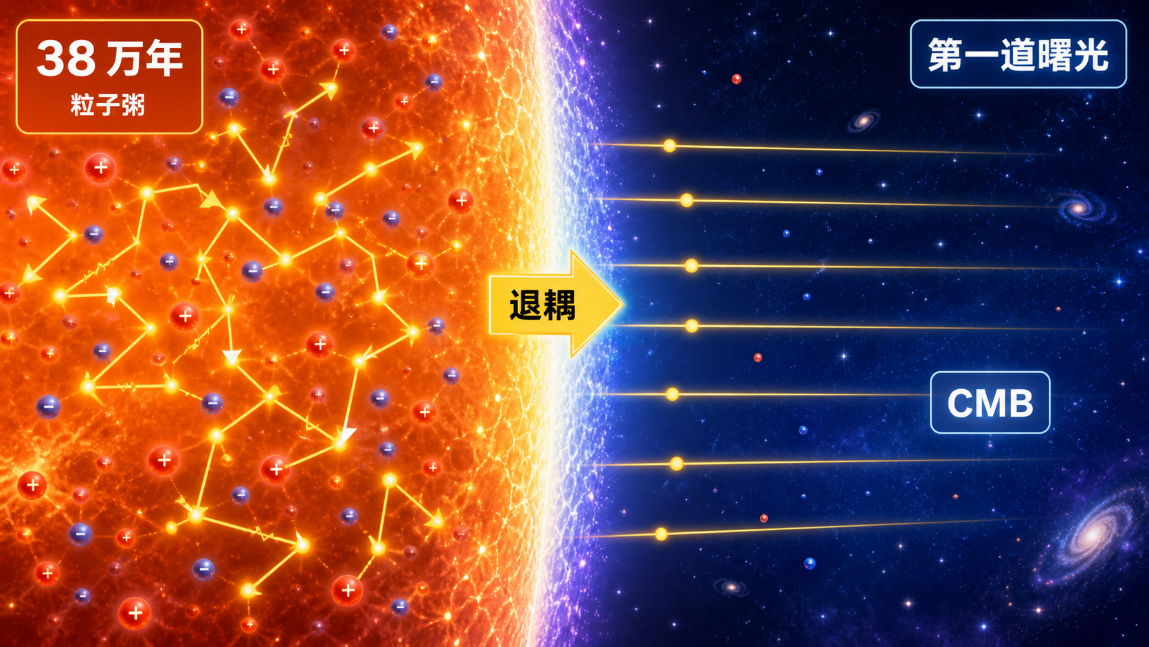 图58：宇宙 38 万年透明时刻与 CMB