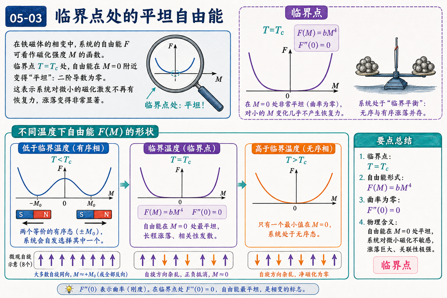 图 05-03：临界点处的平坦自由能