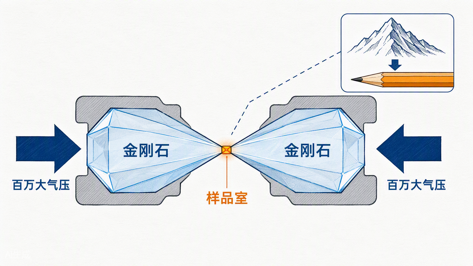 图 21:金刚石压砧——针尖上的百万大气压