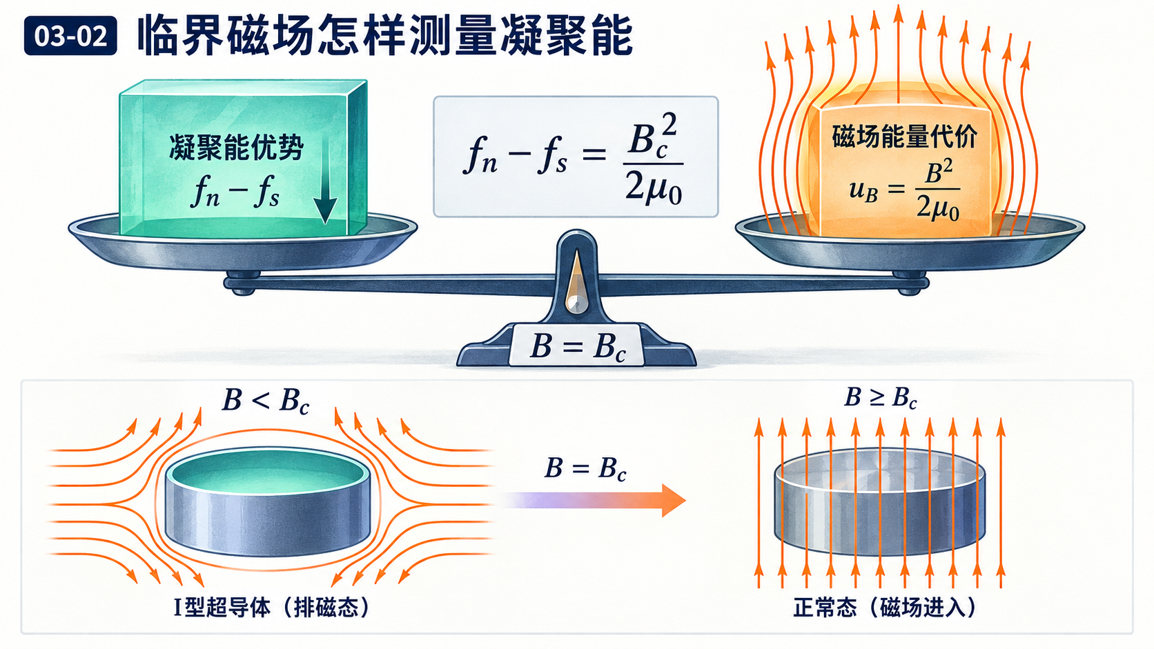 图 03-02 临界磁场怎样测量凝聚能