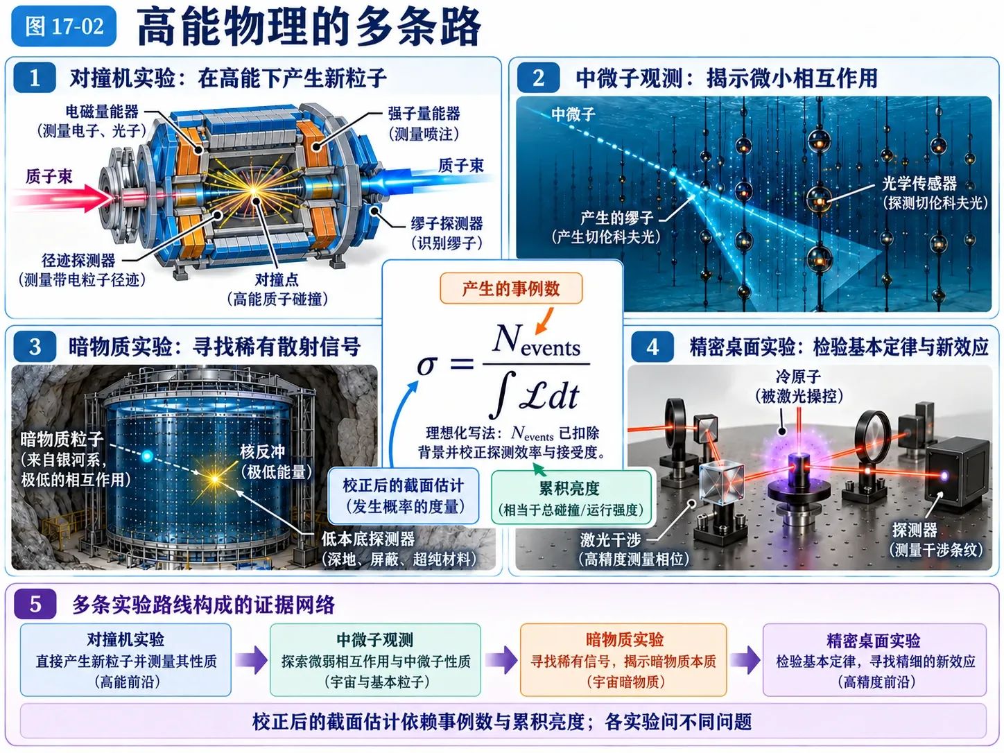 图17-02 高能物理的多条路